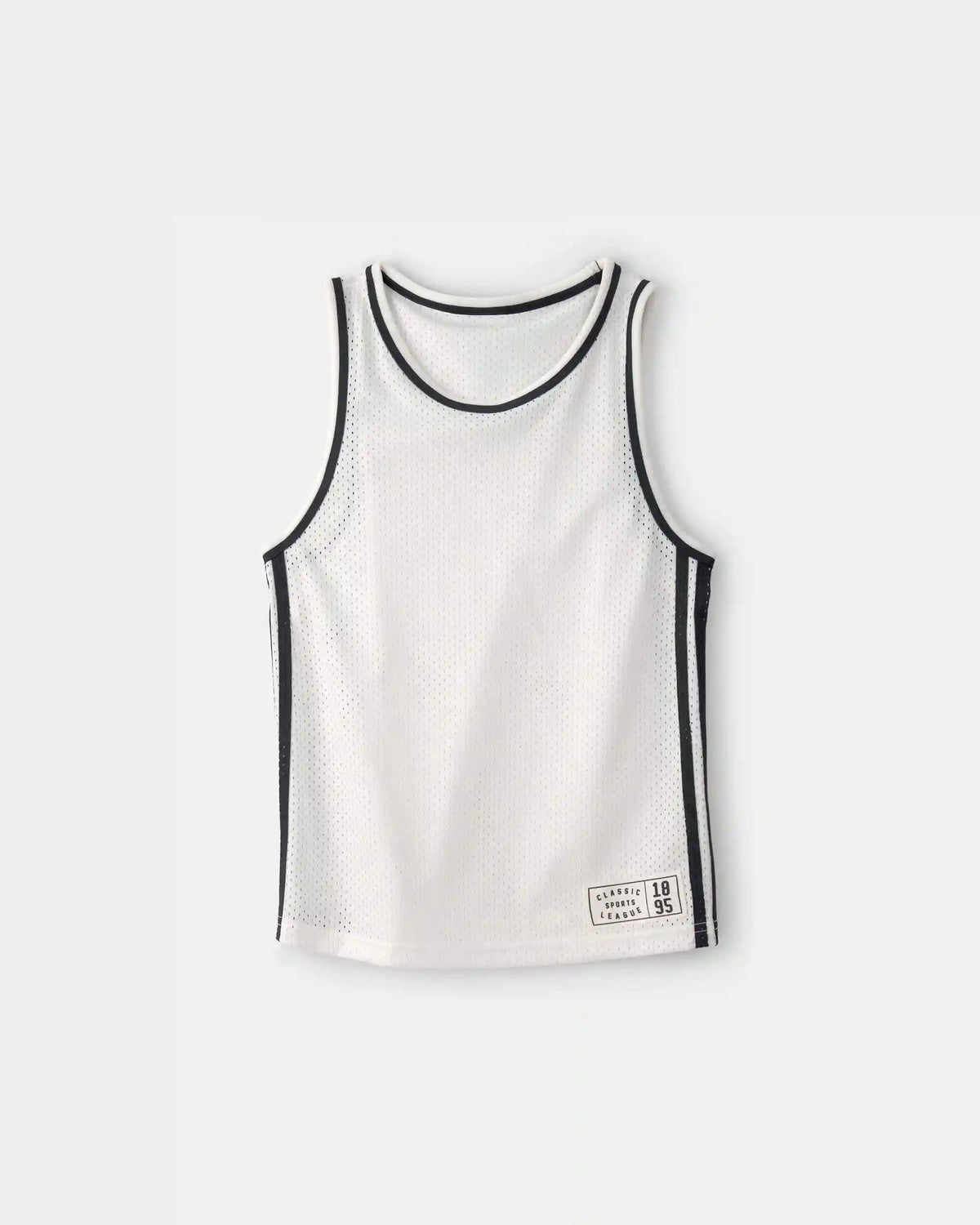 Boys Active Mesh Tank - White