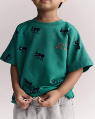 Toddler Boy 'Stick With Me' Dolman Tee - Dark Green