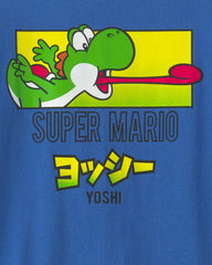 Boys 'Super Mario' Graphic Tee - Blue