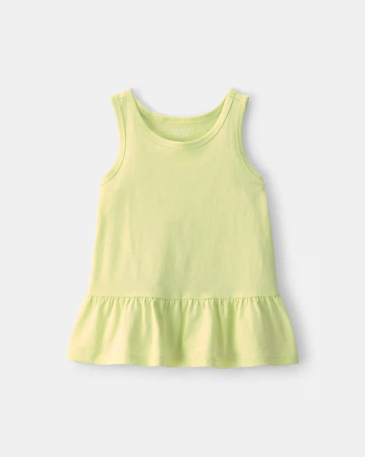 Toddler Girl Peplum Tank Top - Green