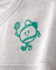 Toddler Boy 2-Piece Pickleball Top & Short Set - Grey