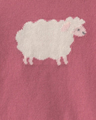Baby Girl 2-Piece Sheep Long-Sleeve Top & Pant Set - Pink