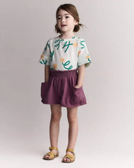 Toddler Girl Fleece Swing Shorts with Pockets - Burgundy