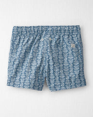 Toddler Boy Recycled Swim Trunks in Bloom Lagoon