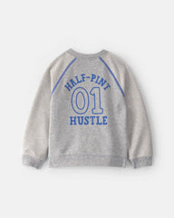 Toddler Boy 2-Piece 'Team Player' French Terry Sweatshirt & Pant Set - Grey
