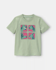 Toddler Boy Dinosaur Graphic Tee - Green