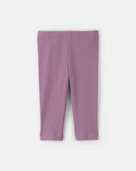 Baby Girl 2-Pack Floral Pull-On Pants - Purple