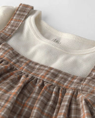 Baby Girl 2-Piece Organic Cotton Plaid Jumper Set
