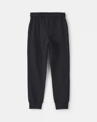 Baby Boy Pull-On Drawstring Joggers - Black