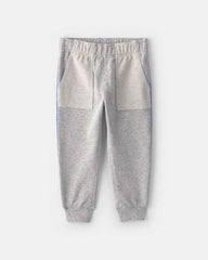 Toddler Boy 2-Piece 'Team Player' French Terry Sweatshirt & Pant Set - Grey