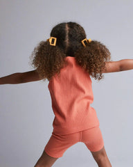 Toddler Girl 4 Pack Hair Clips - Hot Pink/Golden Yellow
