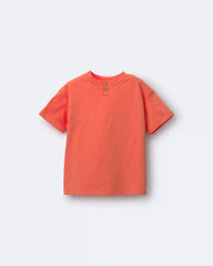 Toddler Boy Button-Front Tee - Orange