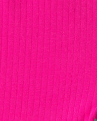 Baby Girl Ribbed Bike Shorts - Pink