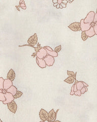 Baby Girl 4-Pack Floral Receiving Blankets - Pink/Ivory