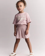 Toddler Girl Swing Shorts with Pockets - Light Pink