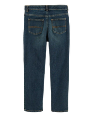 Kid Husky Fit Straight Jeans in Dark Rinse