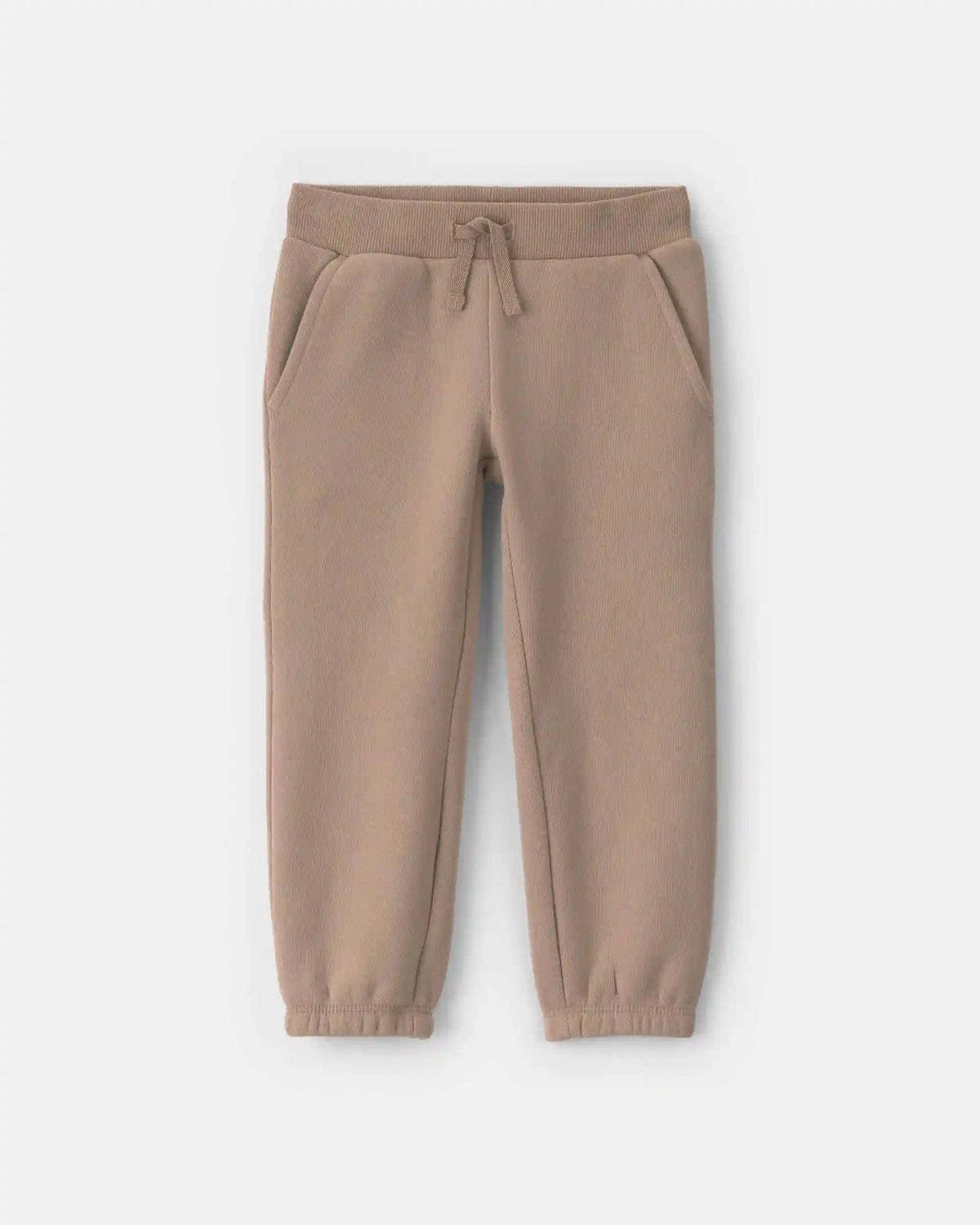 Toddler Girl Fleece Joggers - Brown