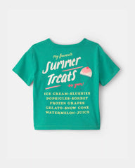 Toddler Girl Ice Cream Graphic Tee - Green