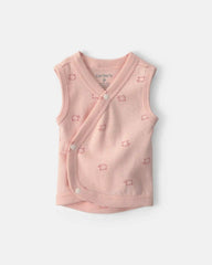 Baby Girl Sheep Side-Snap Tank - Pink