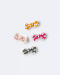 Toddler Girl 4-Pack Ric-Rack Faux Leather Bow Hair Clips