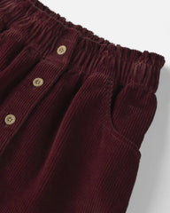 Girls Organic Cotton Corduroy Skirt