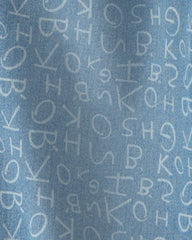 Girls Alphabet Denim Barrel Jeans - Light Wash