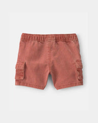 Baby Boy Cargo Pocket Shorts - Brown