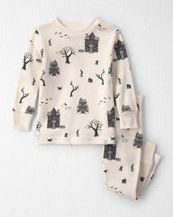 Baby 2-Piece Organic Cotton Pajamas in Spooky Village