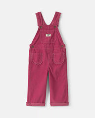 Toddler Girl Corduroy Overalls - Purple
