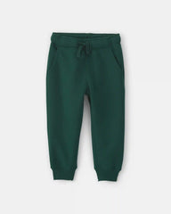 Toddler Boy Fleece Joggers - Dark Green