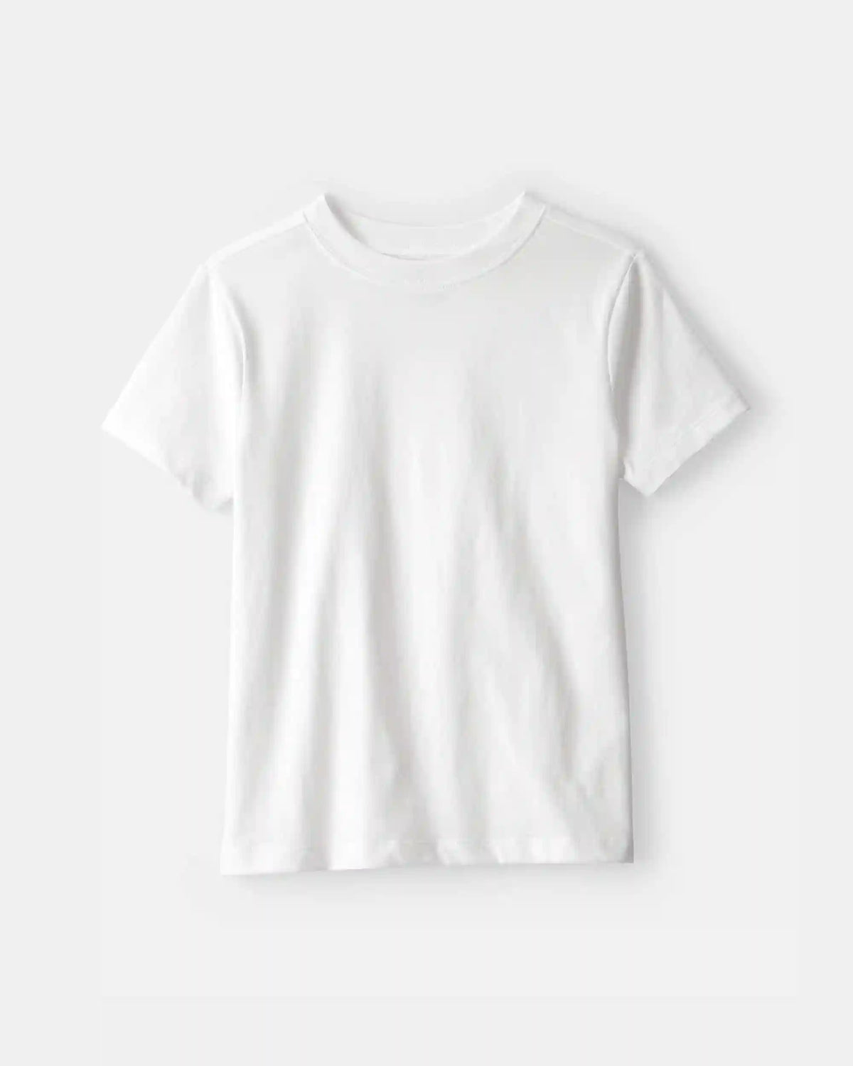 Kids Solid T-Shirt - White