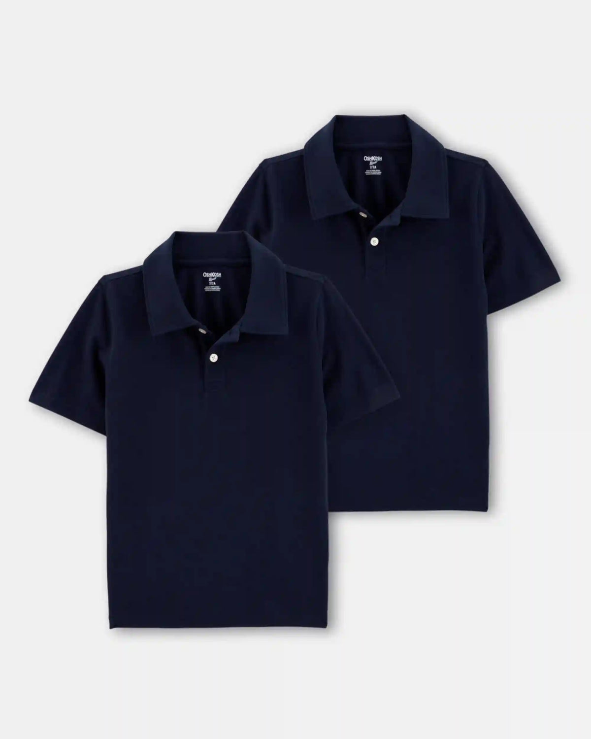 Boys 2-Pack Pique Uniform Polo Shirts - Navy