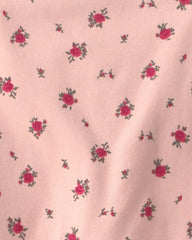 Toddler Girl Organic Cotton Tiered Dress in Blush Floral Print