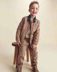 Boys Barn Utility Jacket - Brown