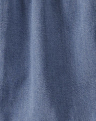 Girls Organic Cotton Denim Dress