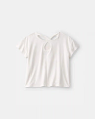 Girls 'Welcome to My World' Active Top - White