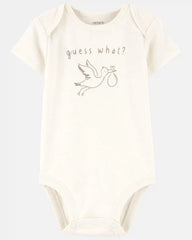 Baby Stork Announcement Bodysuit