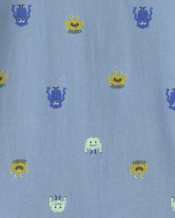 Toddler Boy Monster Long-Sleeve T-Shirt - Blue