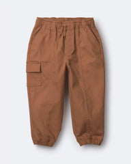 Toddler Front-Seam Joggers - Brown