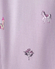 Baby Girl Fairytale 2-Way Zip PurelySoft Sleep & Play Pajama - Purple