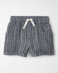 Toddler Boy 2-Piece Organic Cotton Gauze Top & Short Set