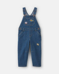 Toddler Girl Denim Overalls - Medium Wash
