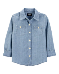 Baby Boy Chambray Button-Front Shirt