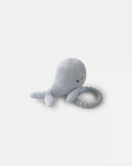 Whale Plush Teether - Blue
