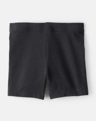 Toddler Girl 2-Pack Cartwheel Shorts - Black/White