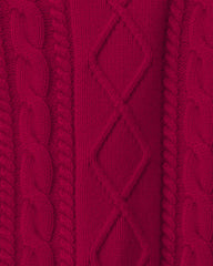 Toddler Organic Cotton Cable Knit Sweater