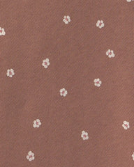 Toddler Girl Floral French Terry Long-Sleeve Dress Set - Pink/Brown