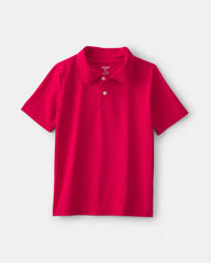 Boys Uniform Active Polo Shirt - Red