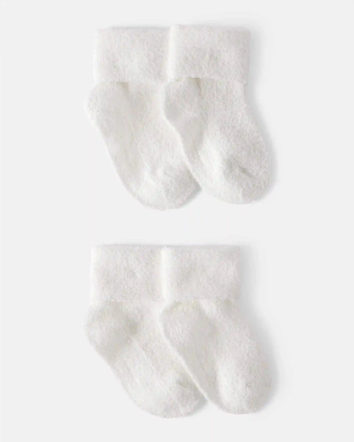 Baby 4-Pack Foldover Chenille  Booties