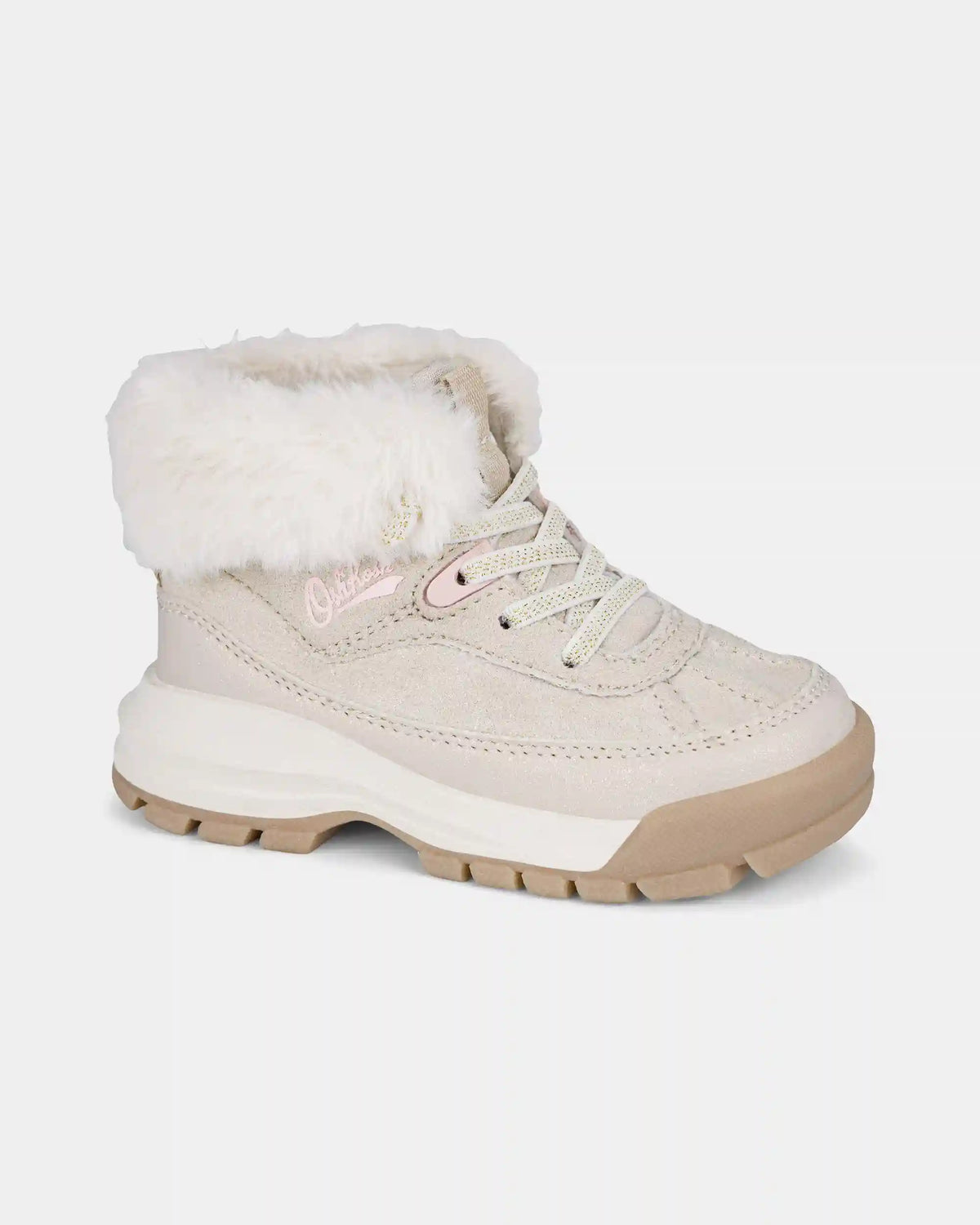 Toddler Girl Faux Fur High Top Boots - Tan